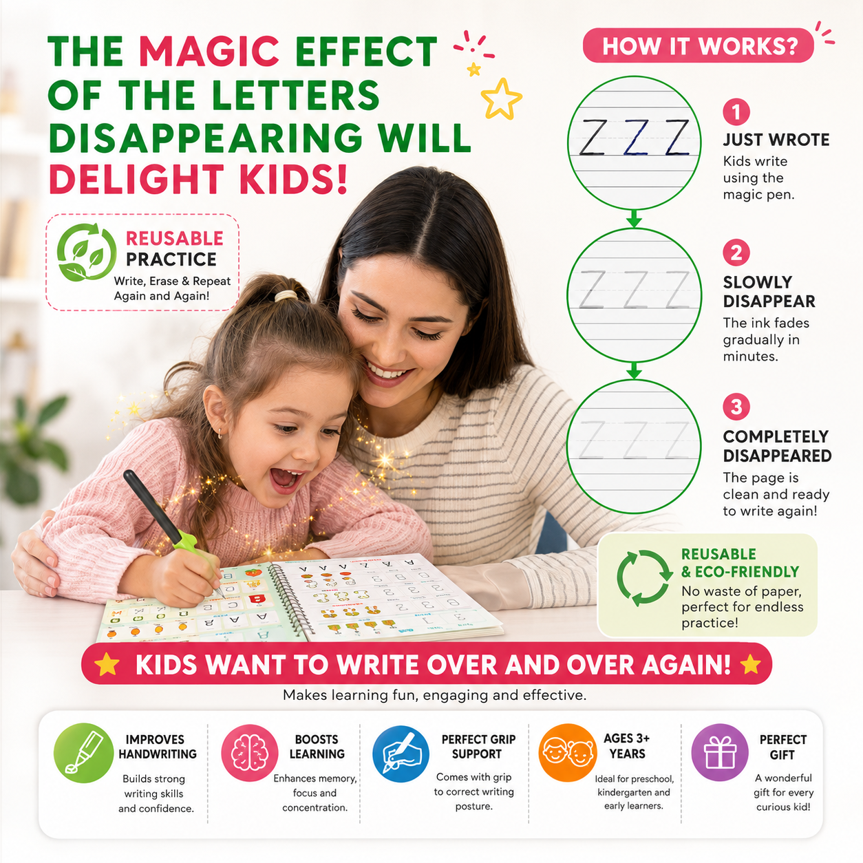 ✍️ SANK Magic Copybook Set  Improve Handwriting in Just 15 Minutes a Day